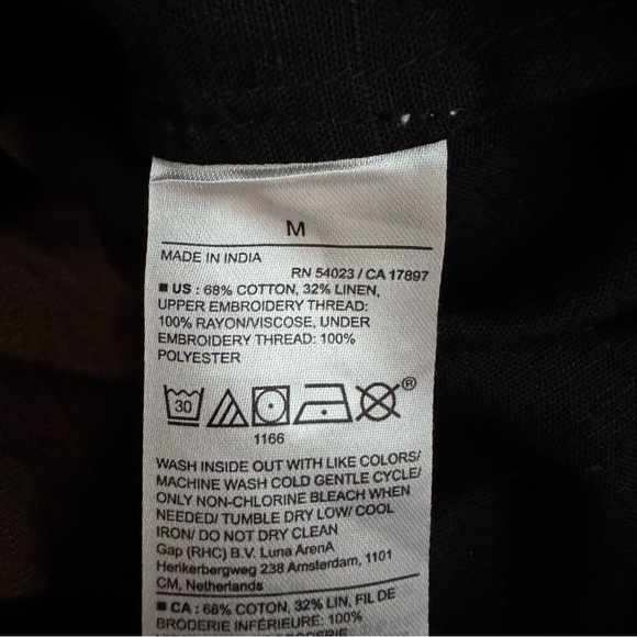 Banana Republic Black Dress with White Embroidery | Very Good Condition - Picture 8 of 8